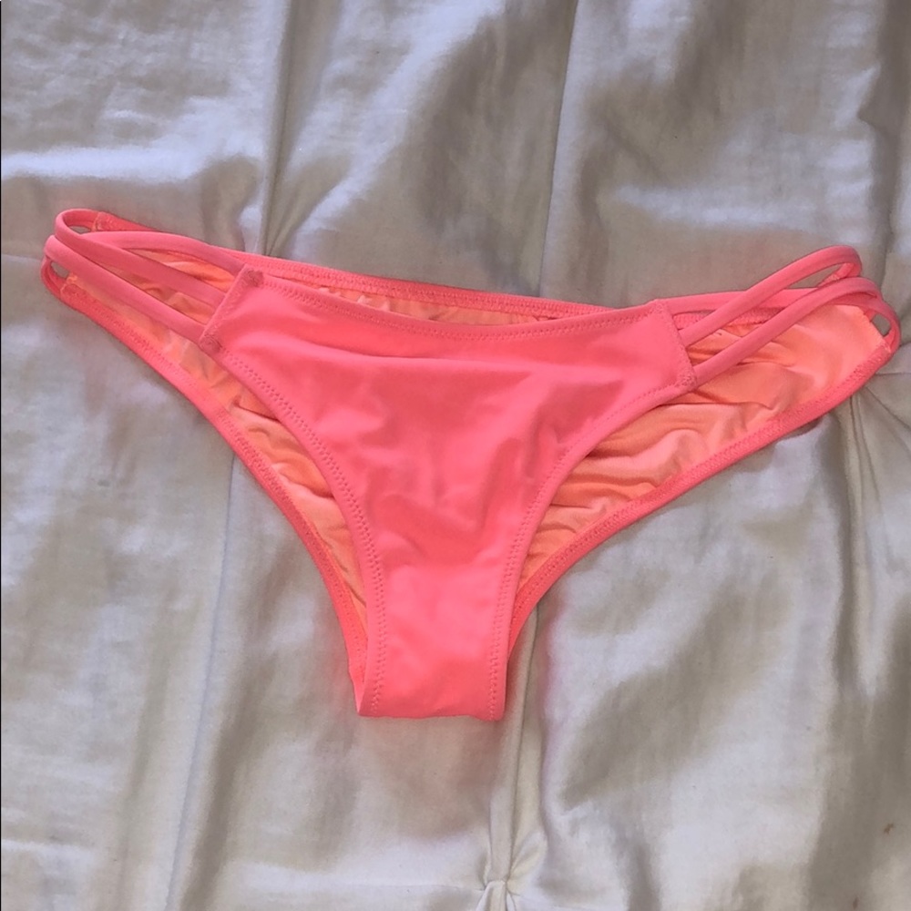Neon coral Victoria’s Secret swim bottoms